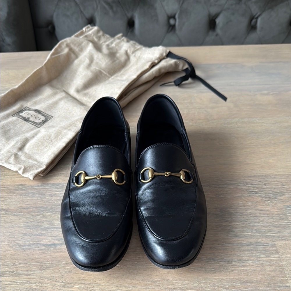 Black Gucci Brixton Loafers EU 38